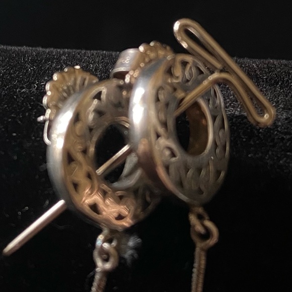 Lois Hill Sterling Silver Disc Dangle Earrings - Picture 4 of 8